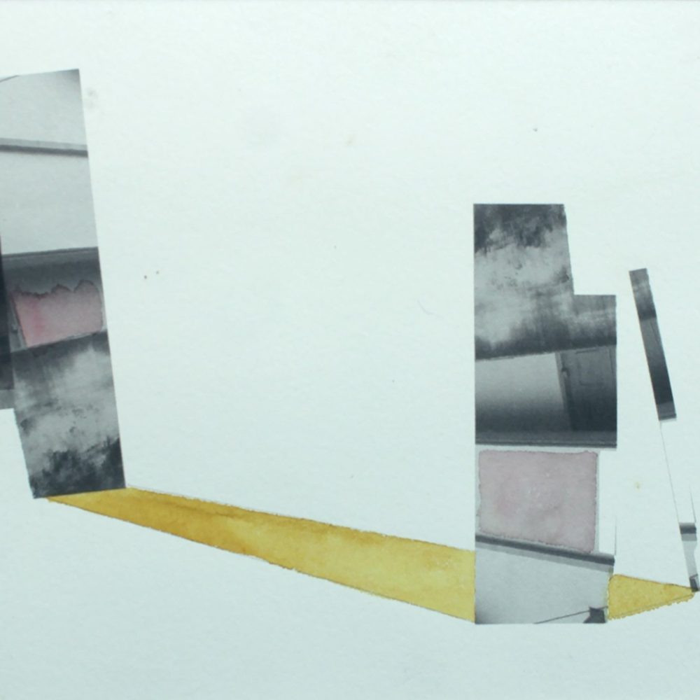 JAYETI BHATTACHARYA SEVERENCE III SET OF FOUR WATERCOLOR COLLECTED MUD INKJET PRINT ON ACID FREE PAPER 48x 120 IN